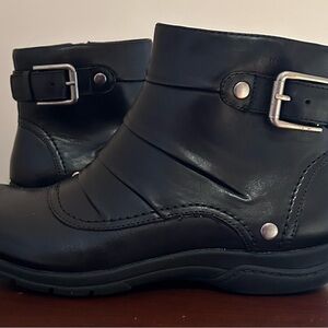 Clarks Black Ankle Boots